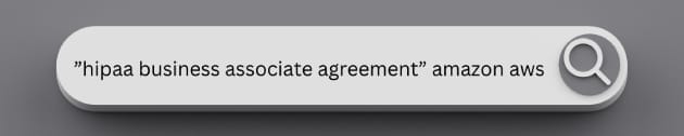 Searching for HIPAA business associate agreement with Amazon AWS