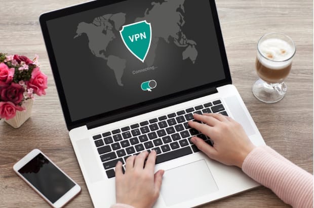 Icon for a secure VPN connection used in HIPAA compliant telemedicine