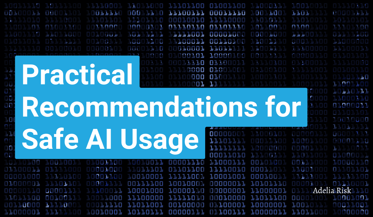 Practical recommendations for safe AI usage in business cybersecurity